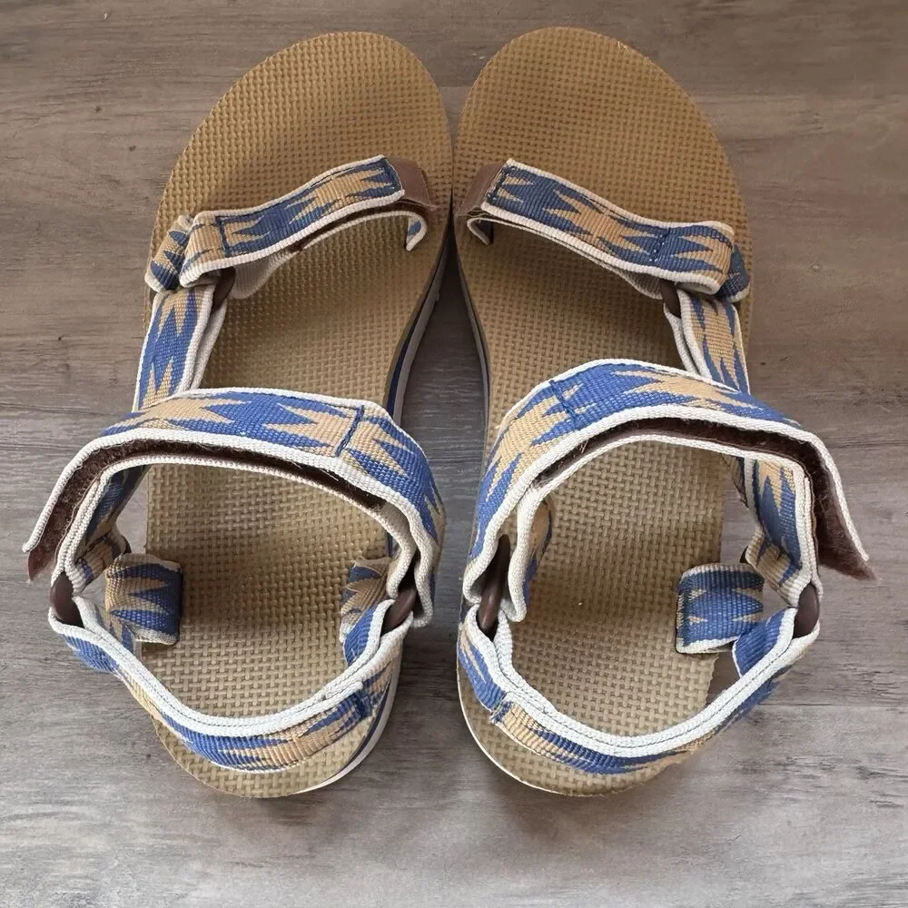 Teva Midform Universal Womens Size 6 Halcon Dark Blue Sandals 1090969 Aztec